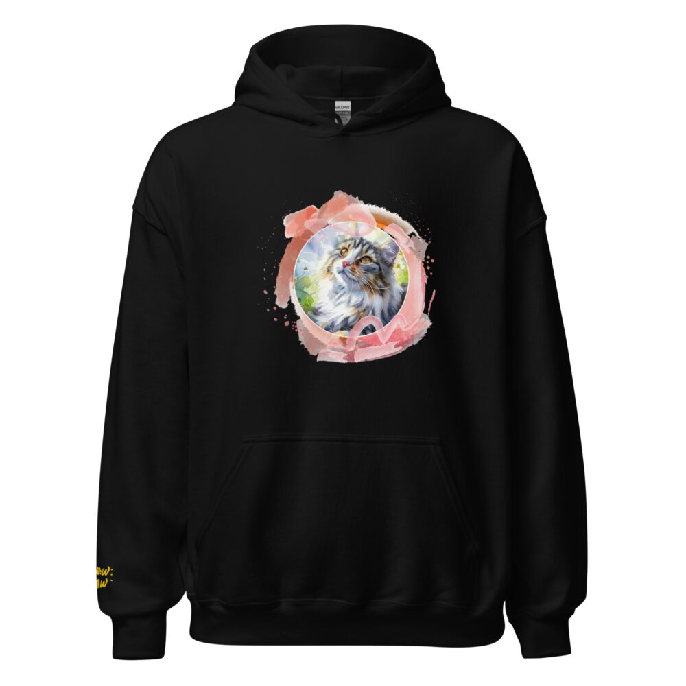 Felpa con Cappuccio Pink Circle Cat