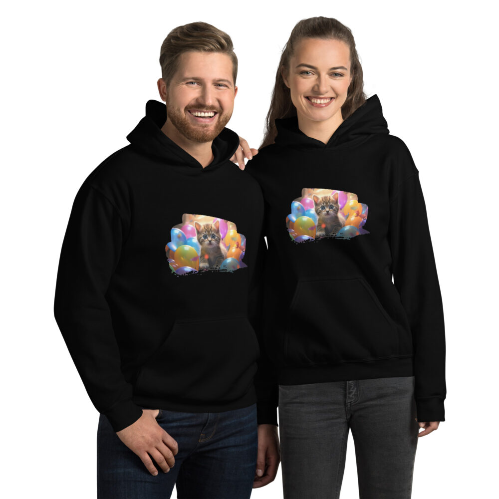 Balloon Party Kitten Celebration Hoodie - immagine 2