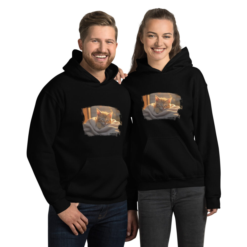 Dreamy Sleeping Kitten Hoodie - immagine 2