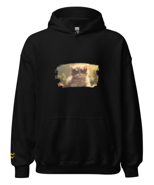 Golden Summer Cat Attitude Hoodie
