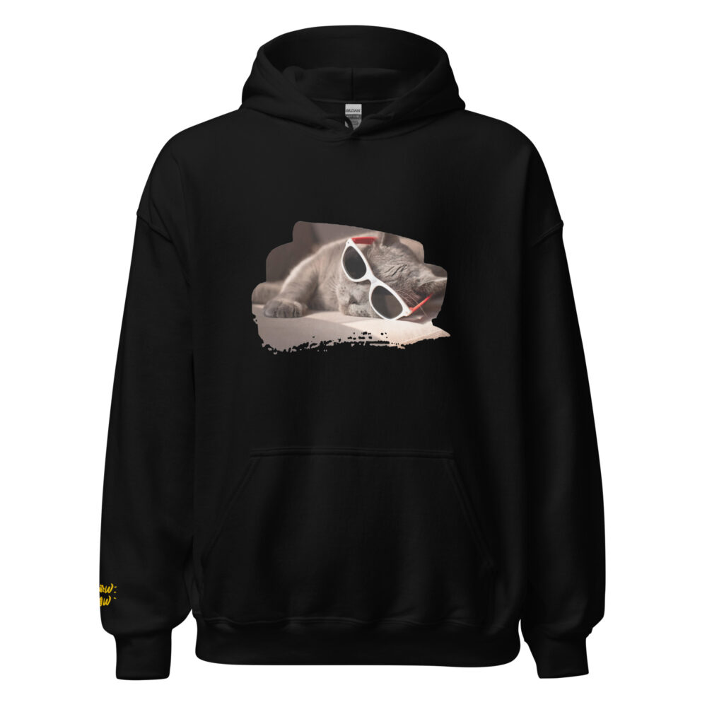 Cool Cat Nap Retro Hoodie
