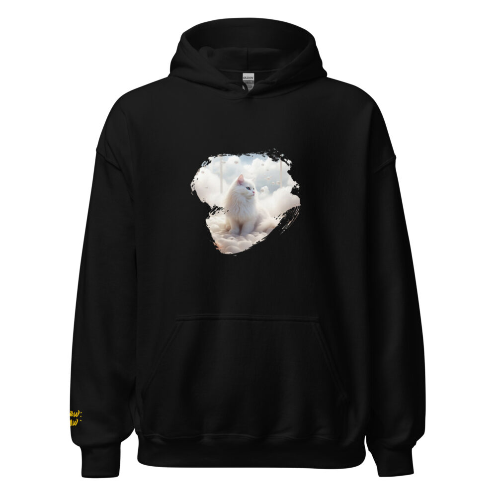 Heavenly White Cat Deluxe Hoodie