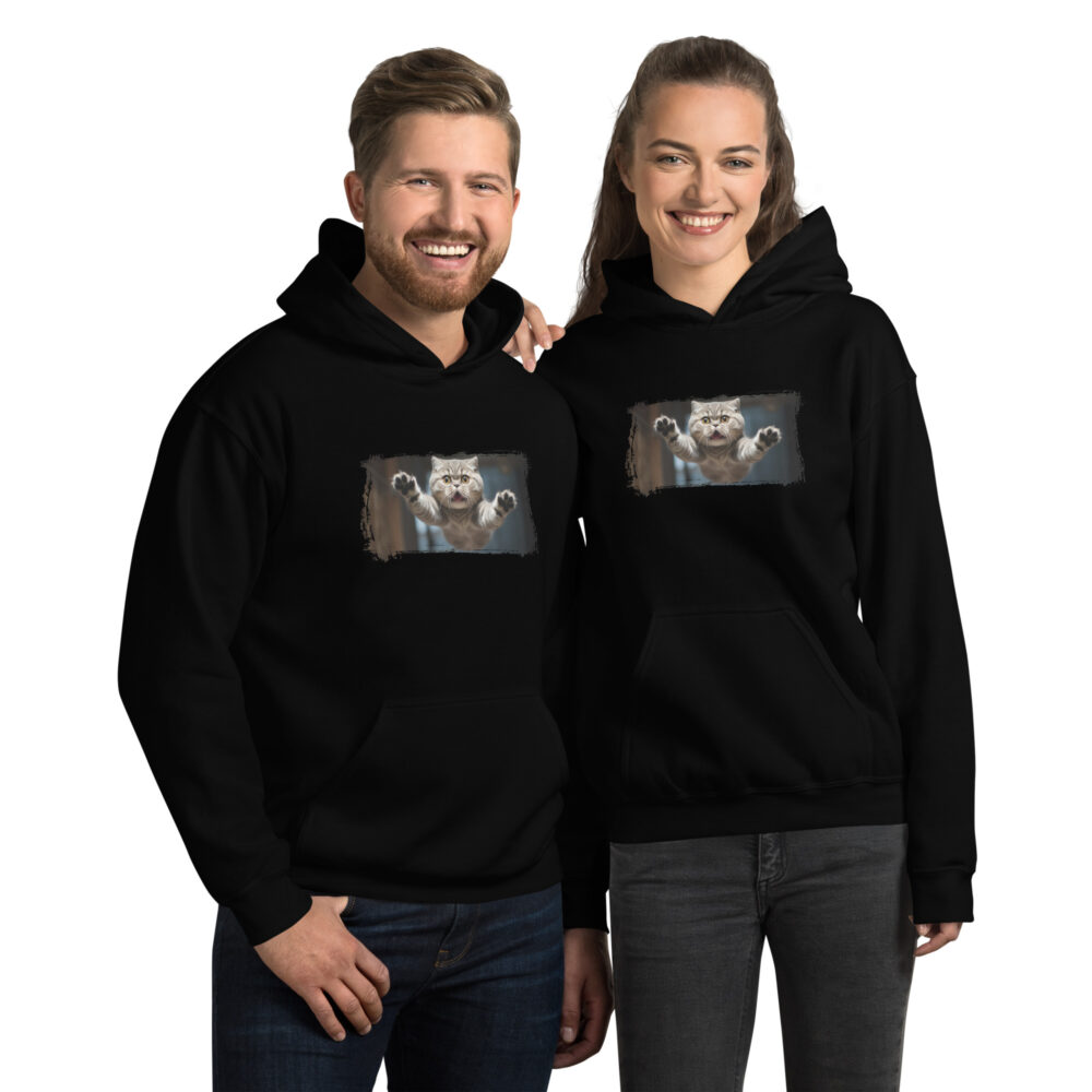 Paws Up Surprise Cat Hoodie - immagine 2