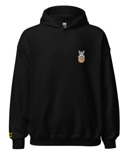 Felpa con Cappuccio Pink Pocket Kitty