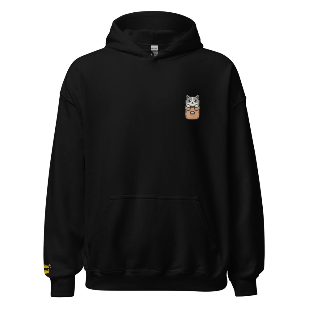 Felpa con Cappuccio Pocket Kitty Brown