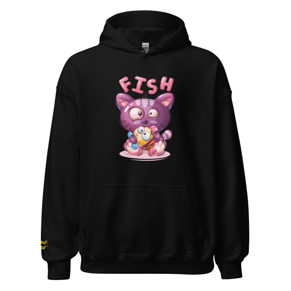 Felpa Fish Obsession Cat