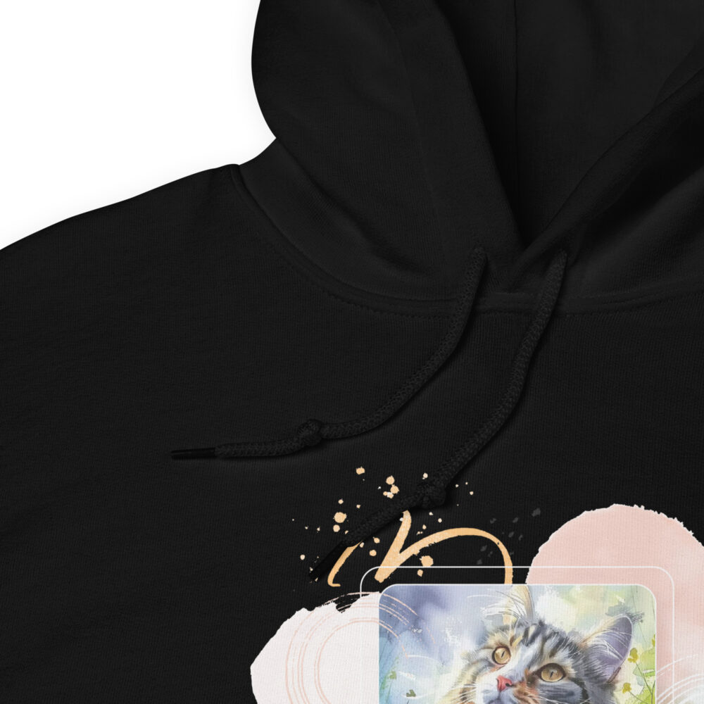 Felpa con Cappuccio Majestic Cat Splendor - immagine 4