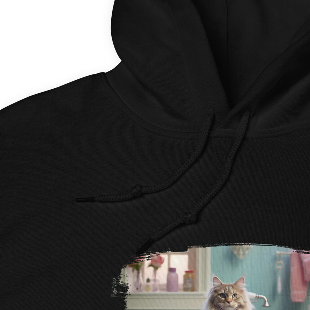 Pastel Bathroom Cat Luxury Hoodie - immagine 4