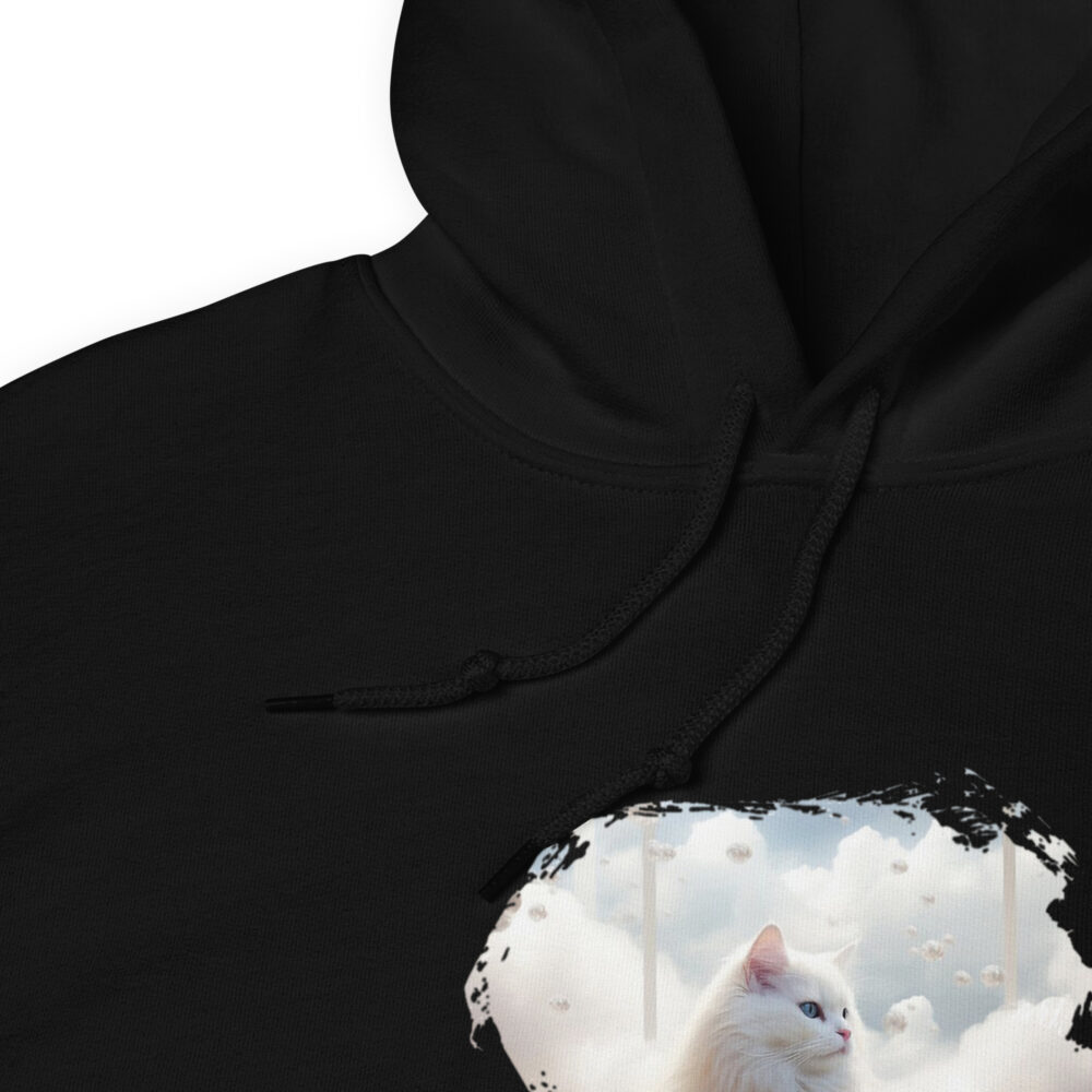 Heavenly White Cat Deluxe Hoodie - immagine 4