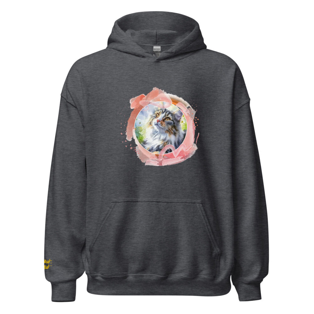 Felpa con Cappuccio Pink Circle Cat - immagine 57