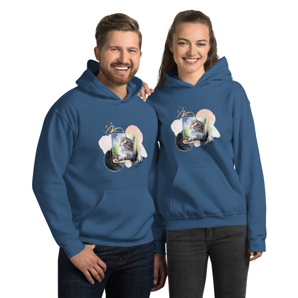 Felpa con Cappuccio Majestic Cat Splendor - immagine 24
