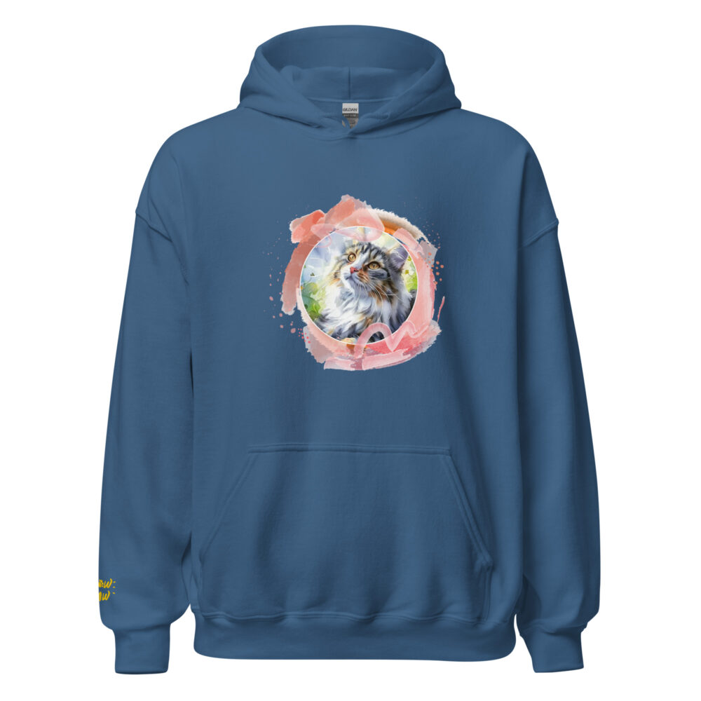 Felpa con Cappuccio Pink Circle Cat - immagine 61