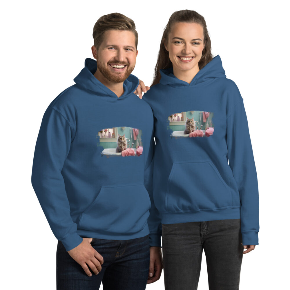Pastel Bathroom Cat Luxury Hoodie - immagine 21