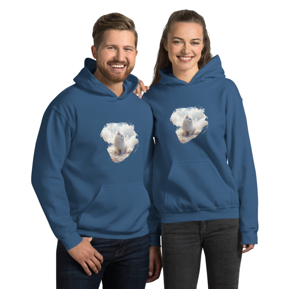 Heavenly White Cat Deluxe Hoodie - immagine 20