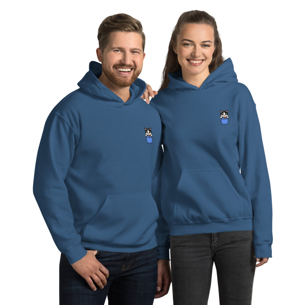 Felpa con Cappuccio Blue Pocket Pal - immagine 24
