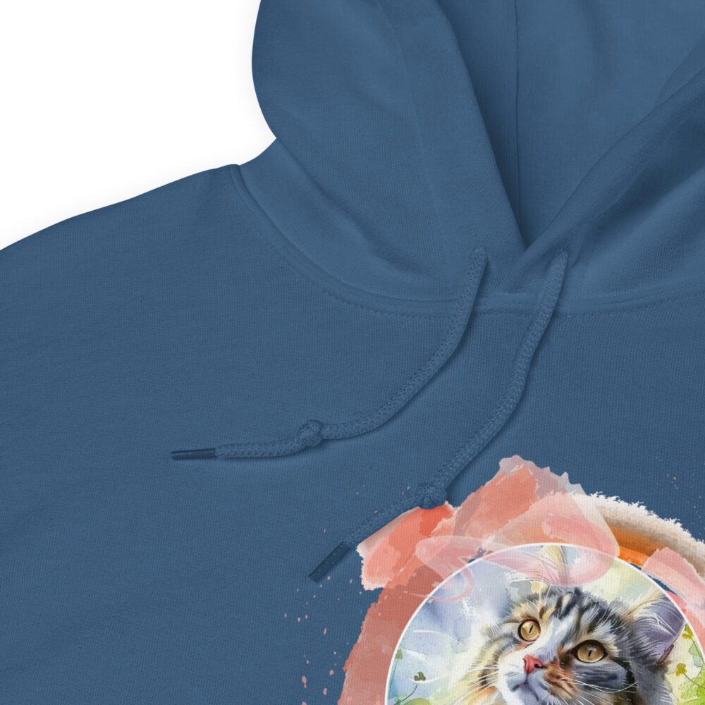 Felpa con Cappuccio Pink Circle Cat - immagine 23