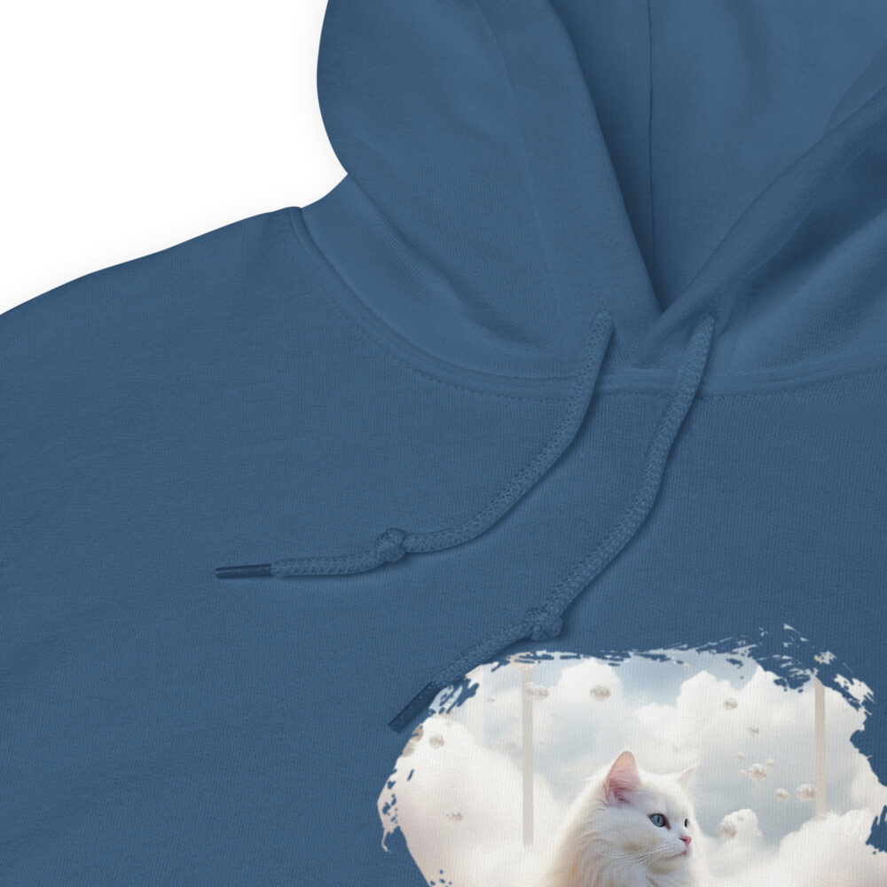 Heavenly White Cat Deluxe Hoodie - immagine 19