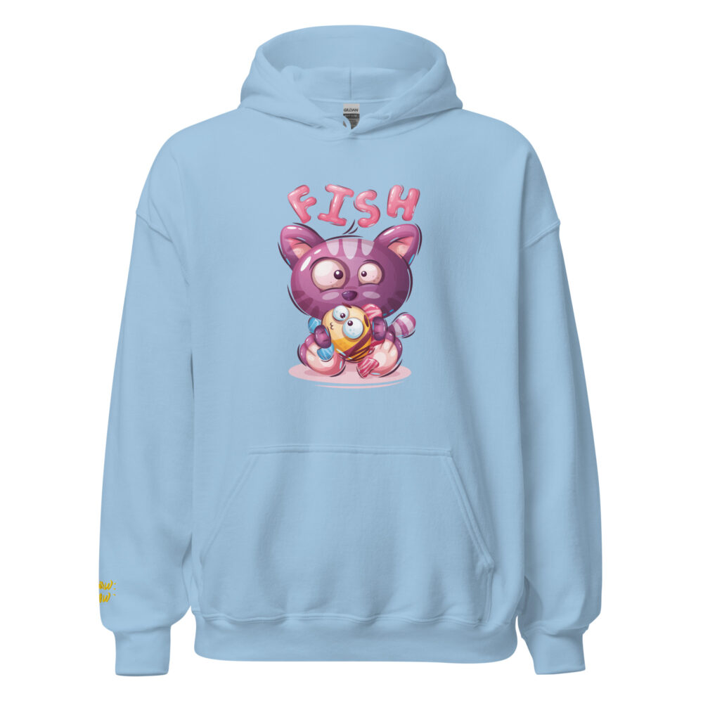 Felpa Fish Obsession Cat - immagine 69