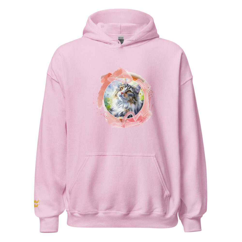 Felpa con Cappuccio Pink Circle Cat - immagine 73