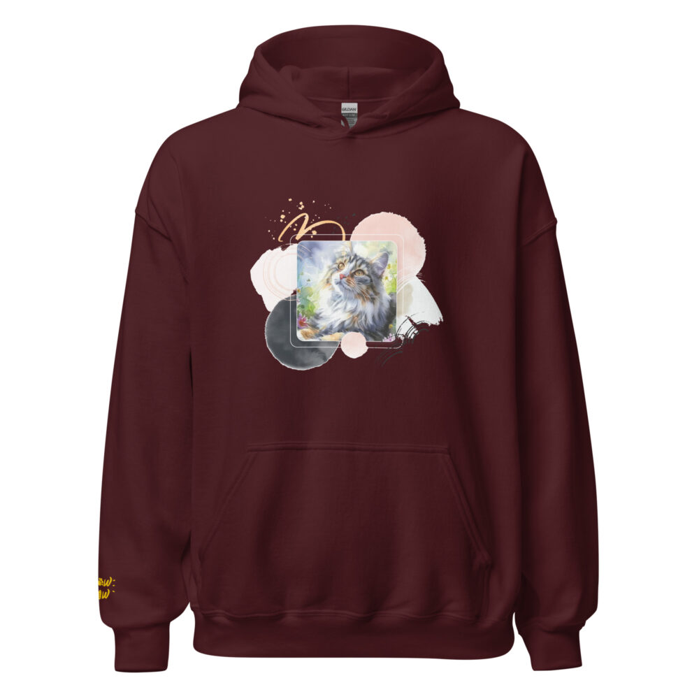 Felpa con Cappuccio Majestic Cat Splendor - immagine 47