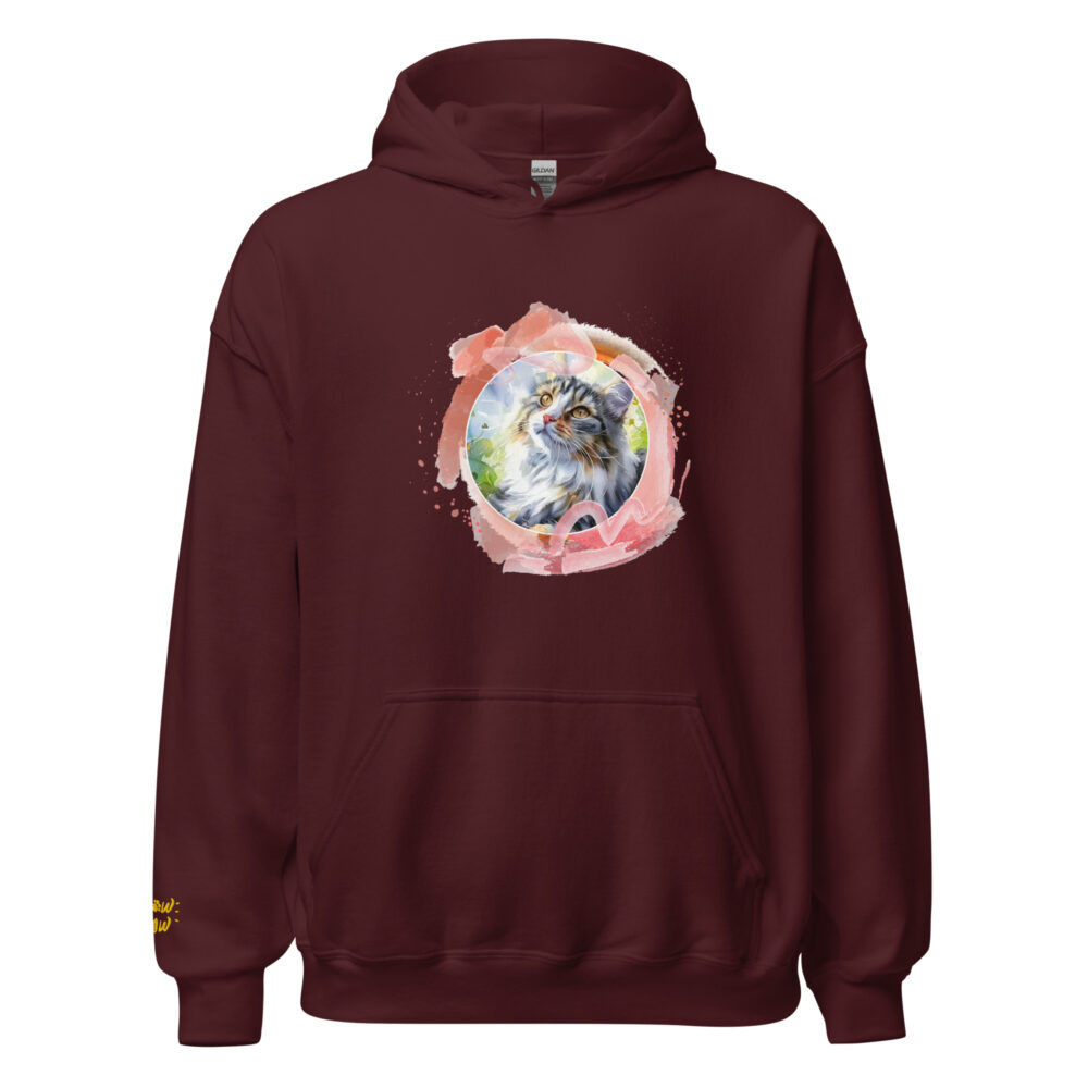 Felpa con Cappuccio Pink Circle Cat - immagine 49