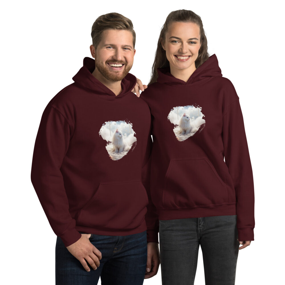 Heavenly White Cat Deluxe Hoodie - immagine 11