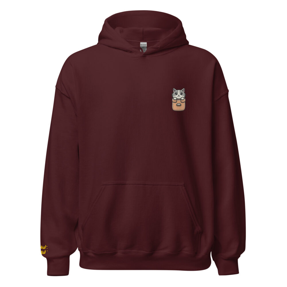 Felpa con Cappuccio Pocket Kitty Brown - immagine 49