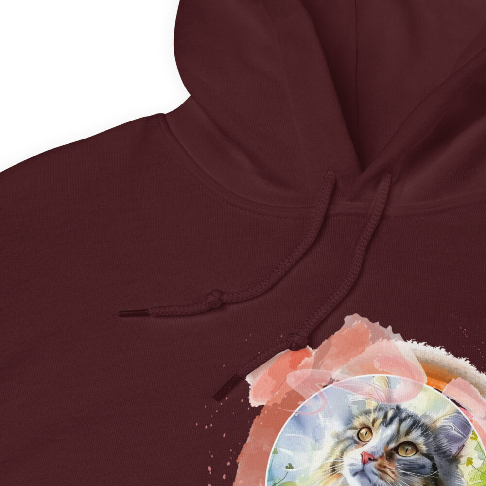 Felpa con Cappuccio Pink Circle Cat - immagine 11