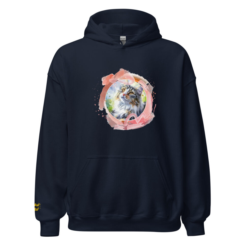 Felpa con Cappuccio Pink Circle Cat - immagine 45