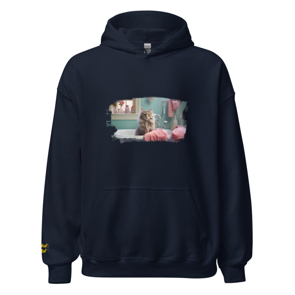 Pastel Bathroom Cat Luxury Hoodie - immagine 41