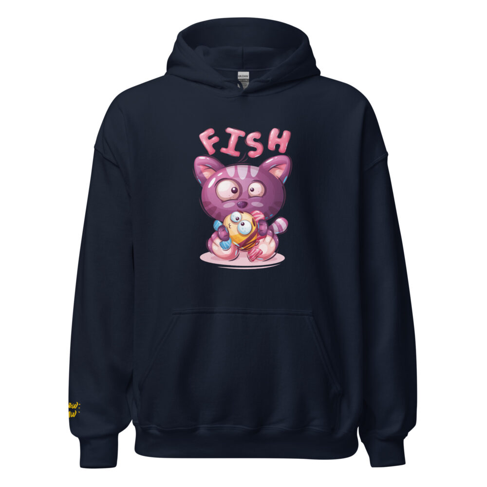 Felpa Fish Obsession Cat - immagine 45