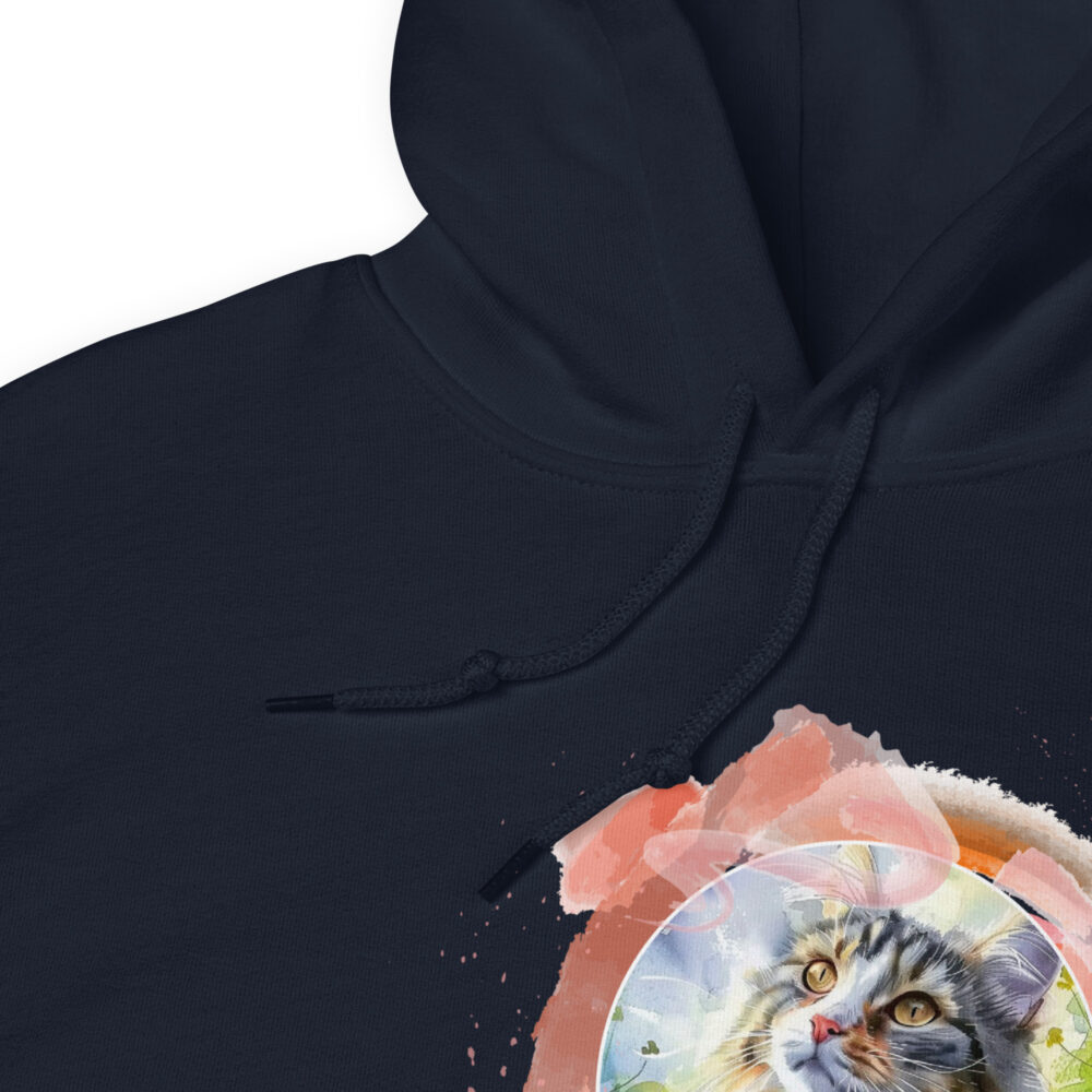 Felpa con Cappuccio Pink Circle Cat - immagine 7