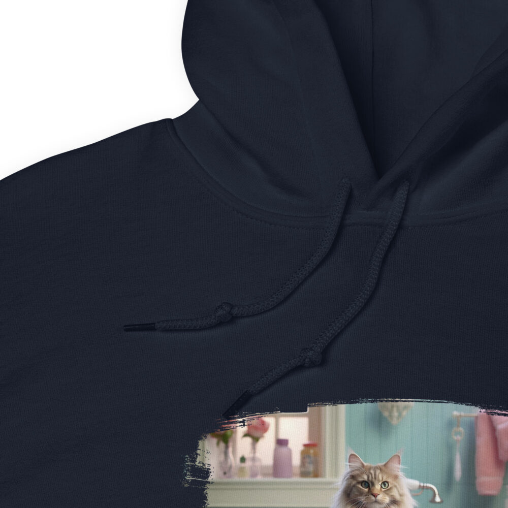 Pastel Bathroom Cat Luxury Hoodie - immagine 7