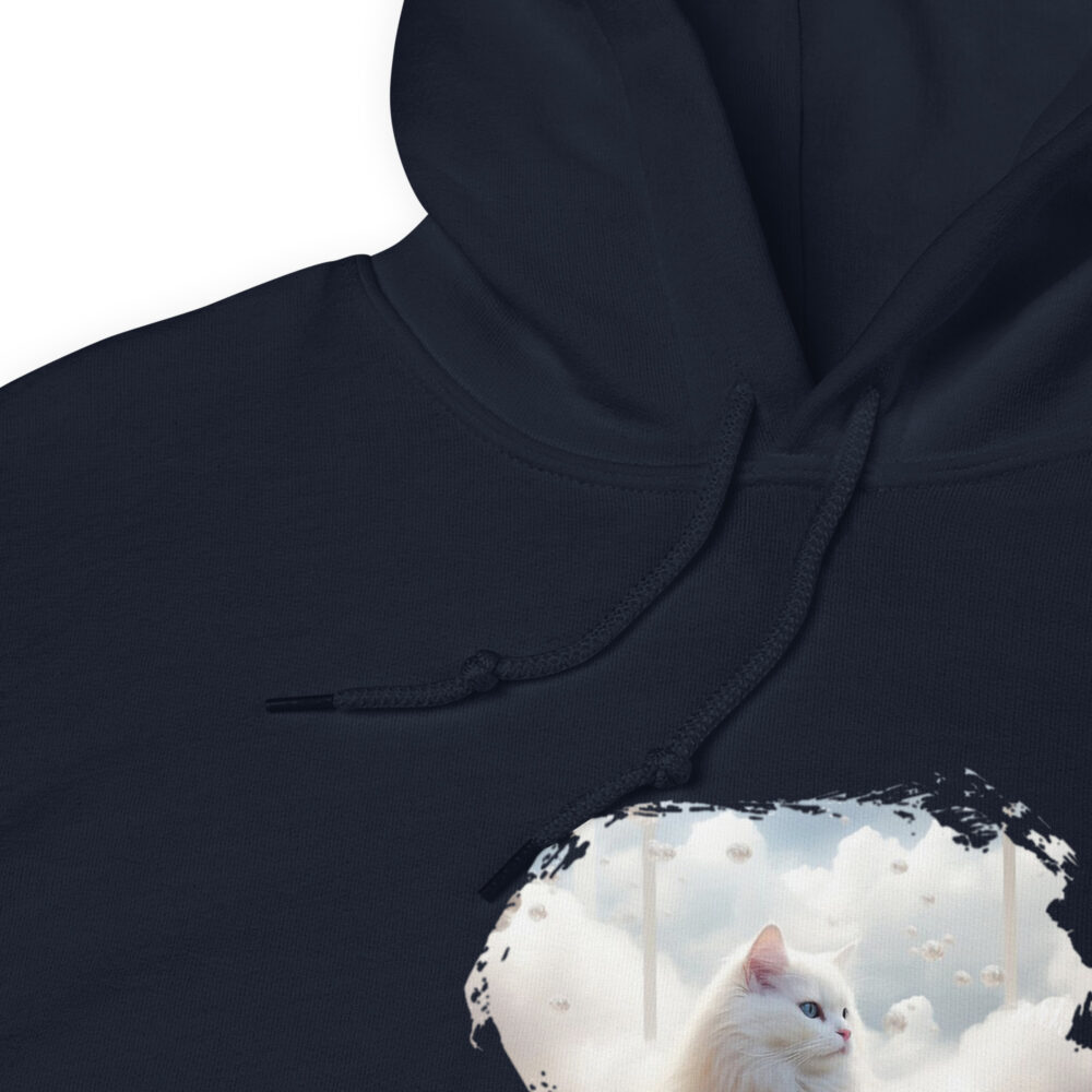 Heavenly White Cat Deluxe Hoodie - immagine 7
