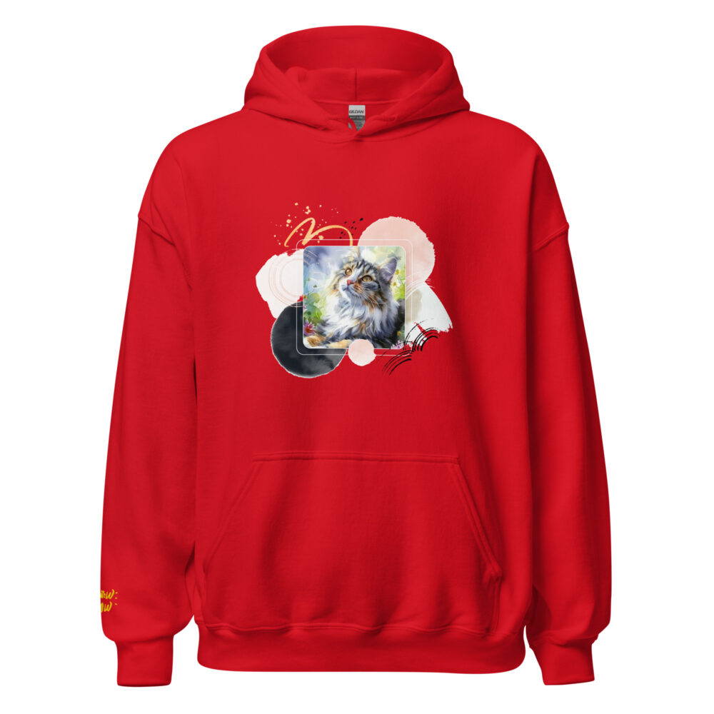 Felpa con Cappuccio Majestic Cat Splendor - immagine 51