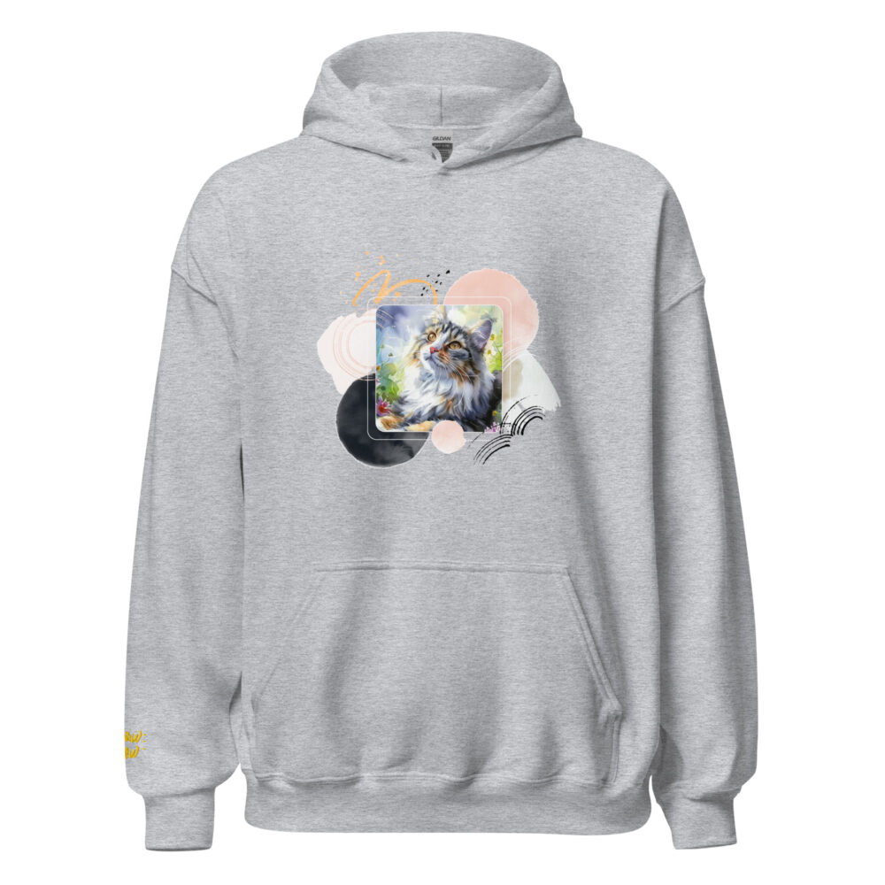 Felpa con Cappuccio Majestic Cat Splendor - immagine 63