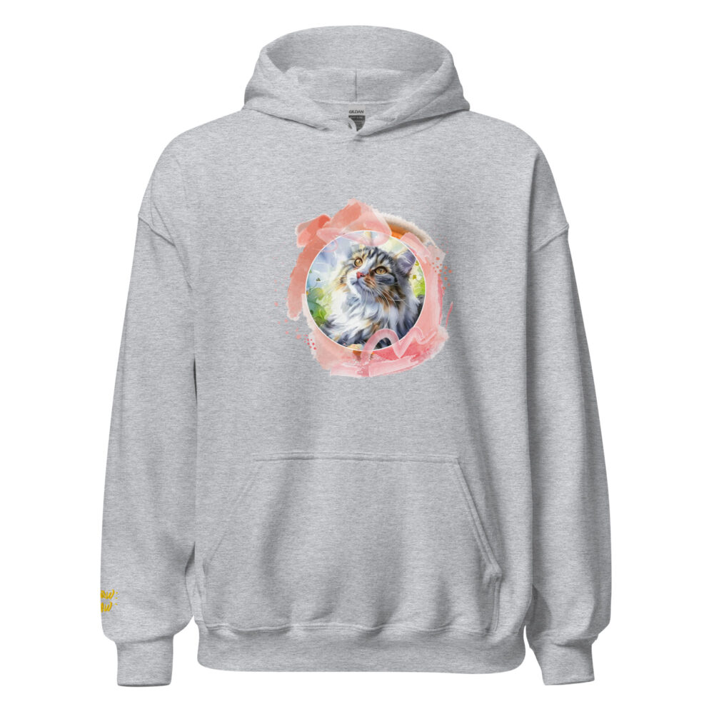 Felpa con Cappuccio Pink Circle Cat - immagine 65