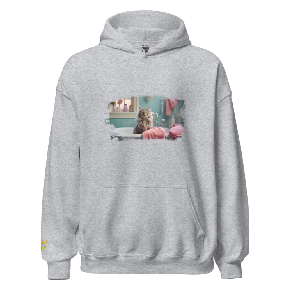 Pastel Bathroom Cat Luxury Hoodie - immagine 57