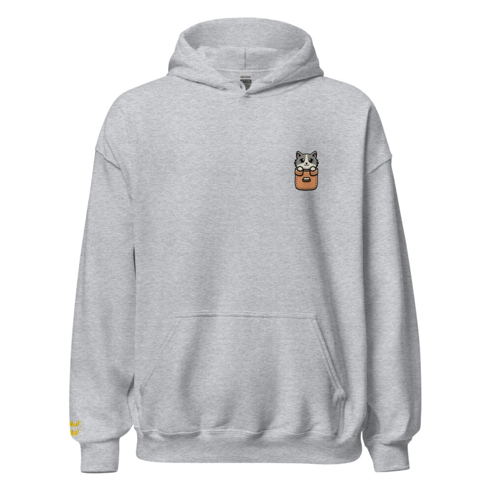 Felpa con Cappuccio Pocket Kitty Brown - immagine 65
