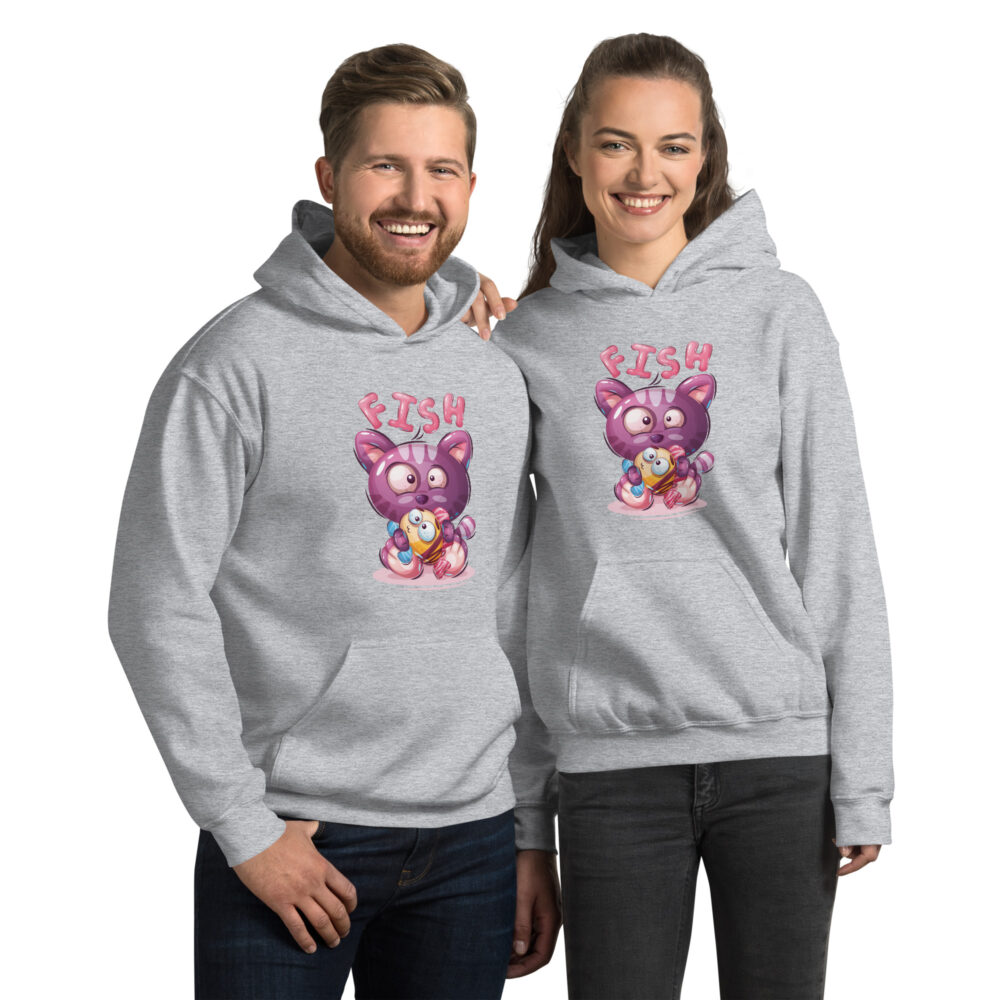 Felpa Fish Obsession Cat - immagine 28