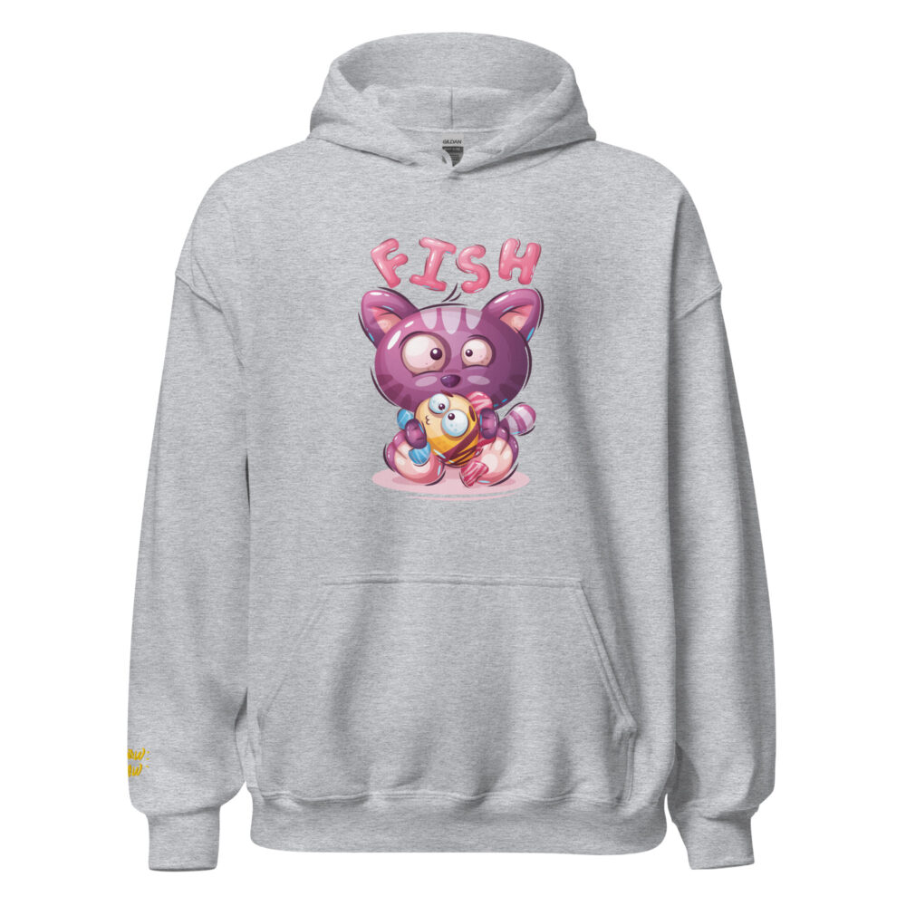 Felpa Fish Obsession Cat - immagine 65