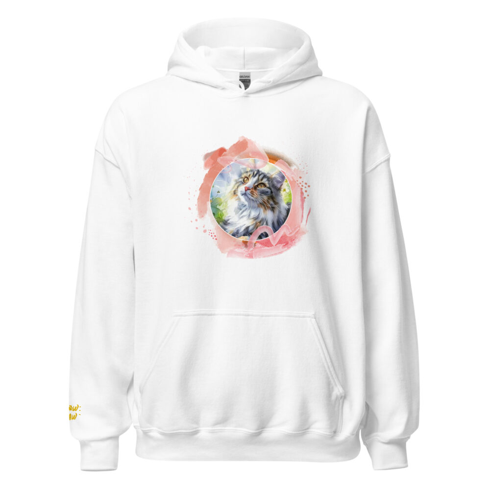 Felpa con Cappuccio Pink Circle Cat - immagine 77