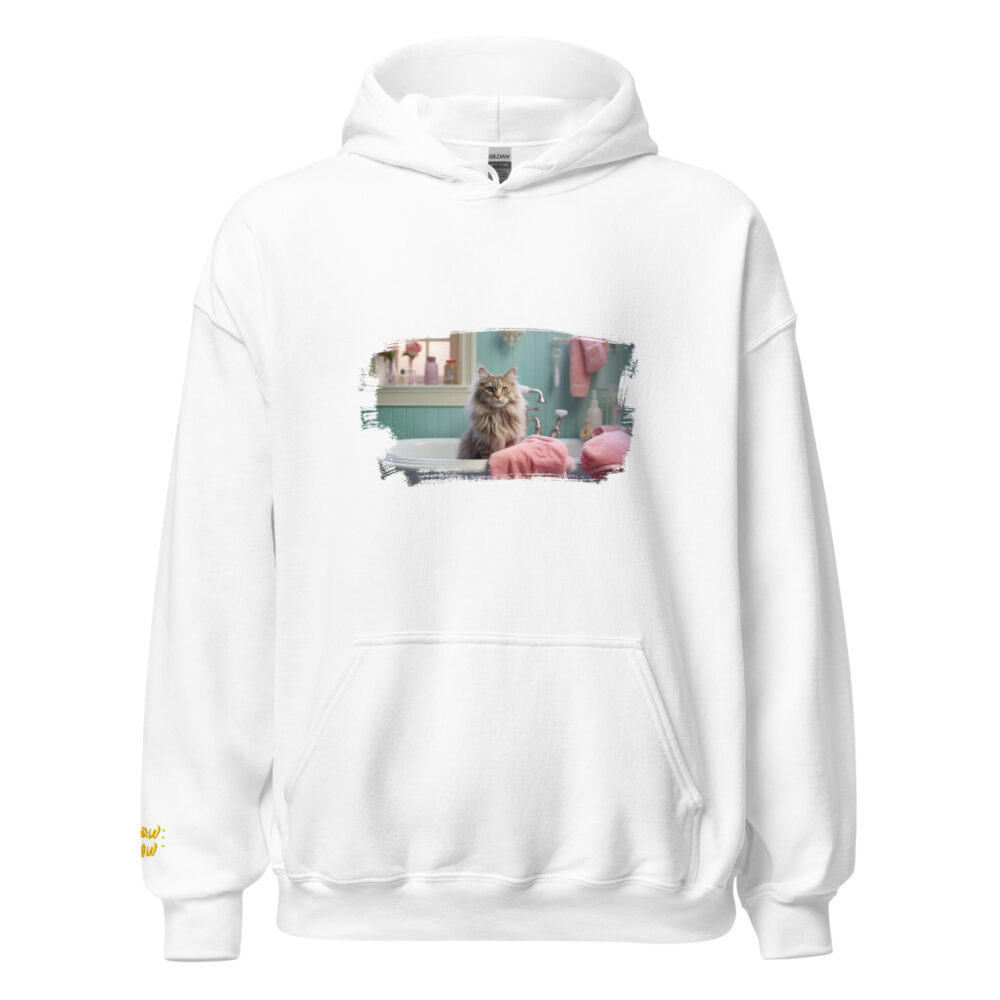 Pastel Bathroom Cat Luxury Hoodie - immagine 69