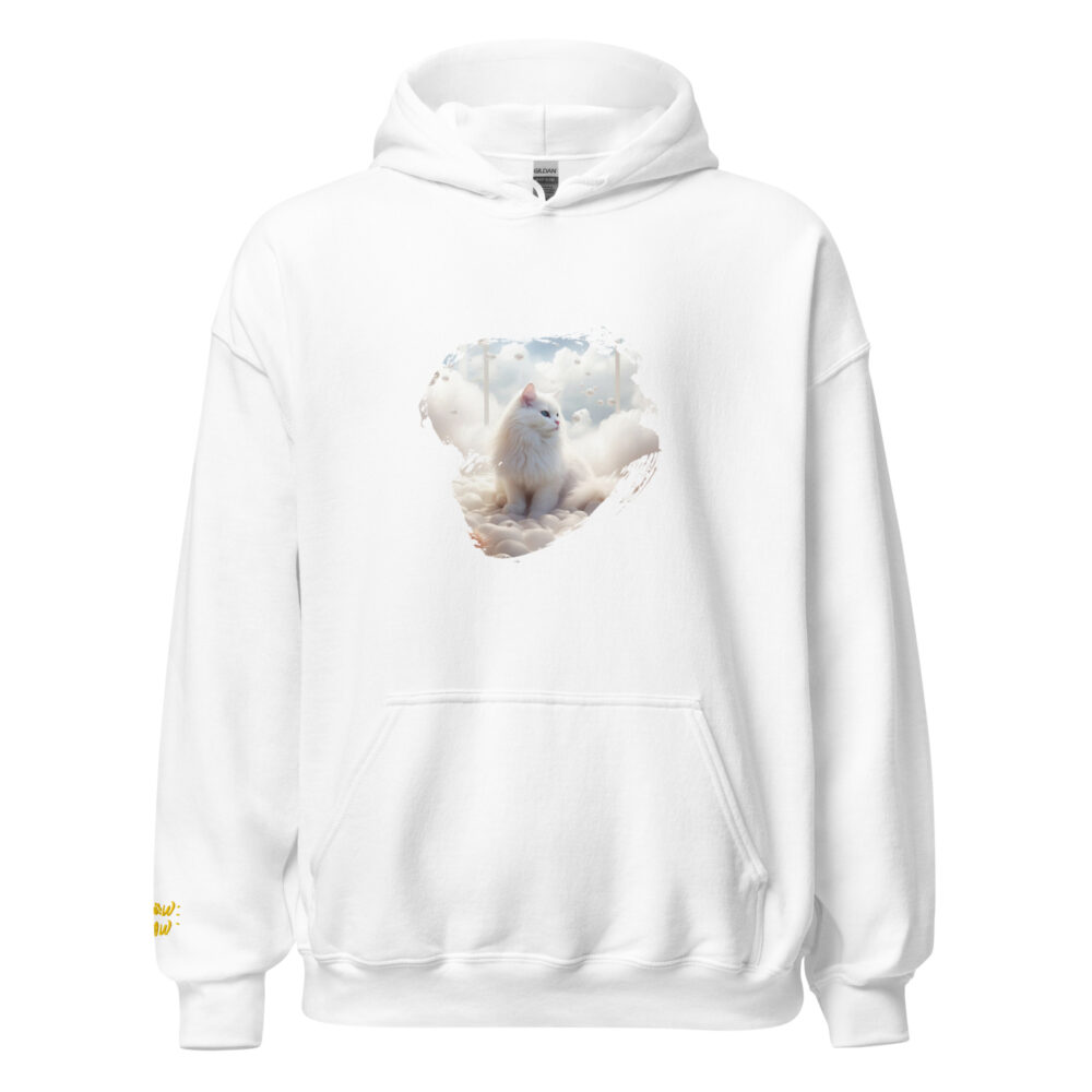 Heavenly White Cat Deluxe Hoodie - immagine 69