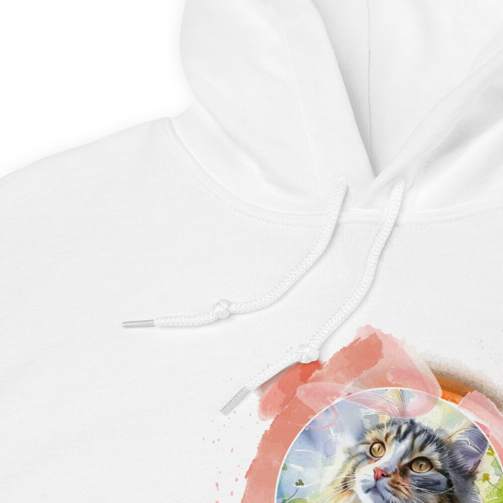 Felpa con Cappuccio Pink Circle Cat - immagine 39