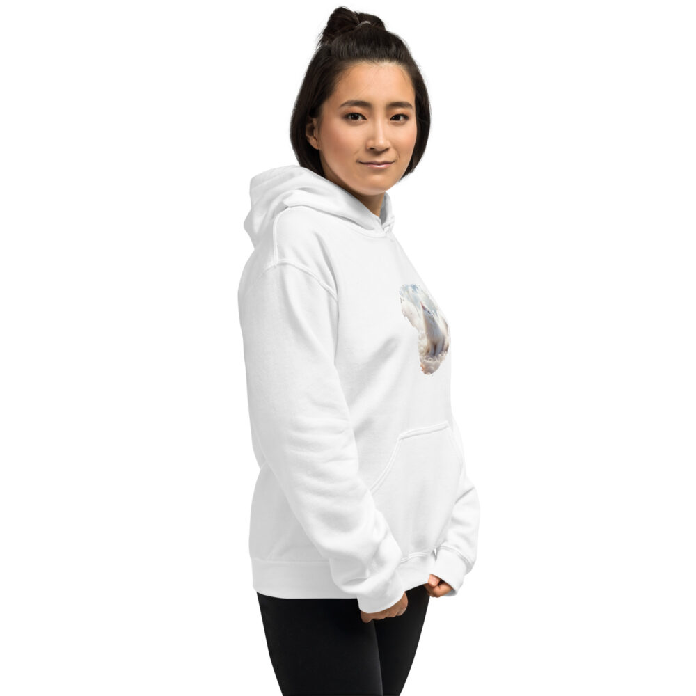 Heavenly White Cat Deluxe Hoodie - immagine 34