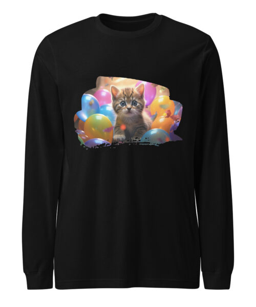 Balloon Party Kitten Long Sleeve