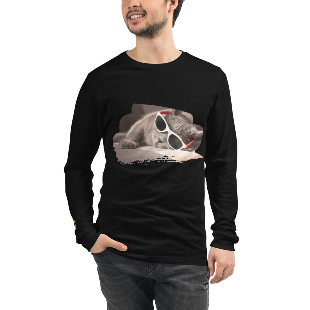 Stylish Nap Cat Comfort Long Sleeve - immagine 4