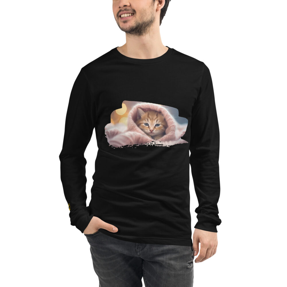 Cozy Pink Blanket Kitten Long Sleeve - immagine 4