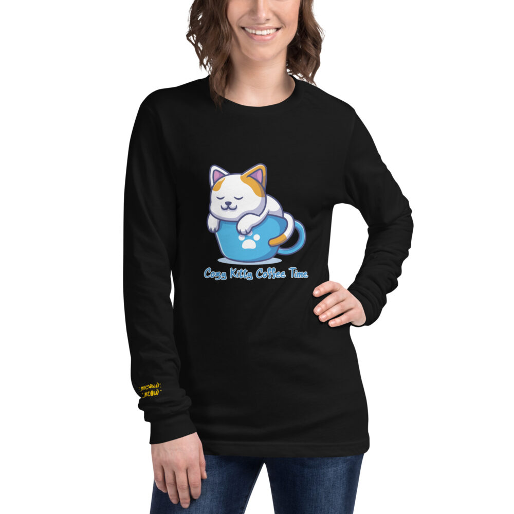 T-shirt Manica Lunga Pausa Caffè Felina - immagine 2